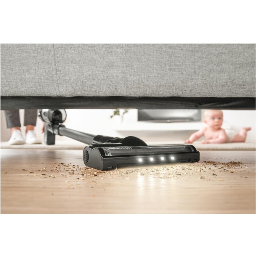 Sencor - Bezdrôtový tyčový vysávač 2v1 250W/2200 mAh čierna