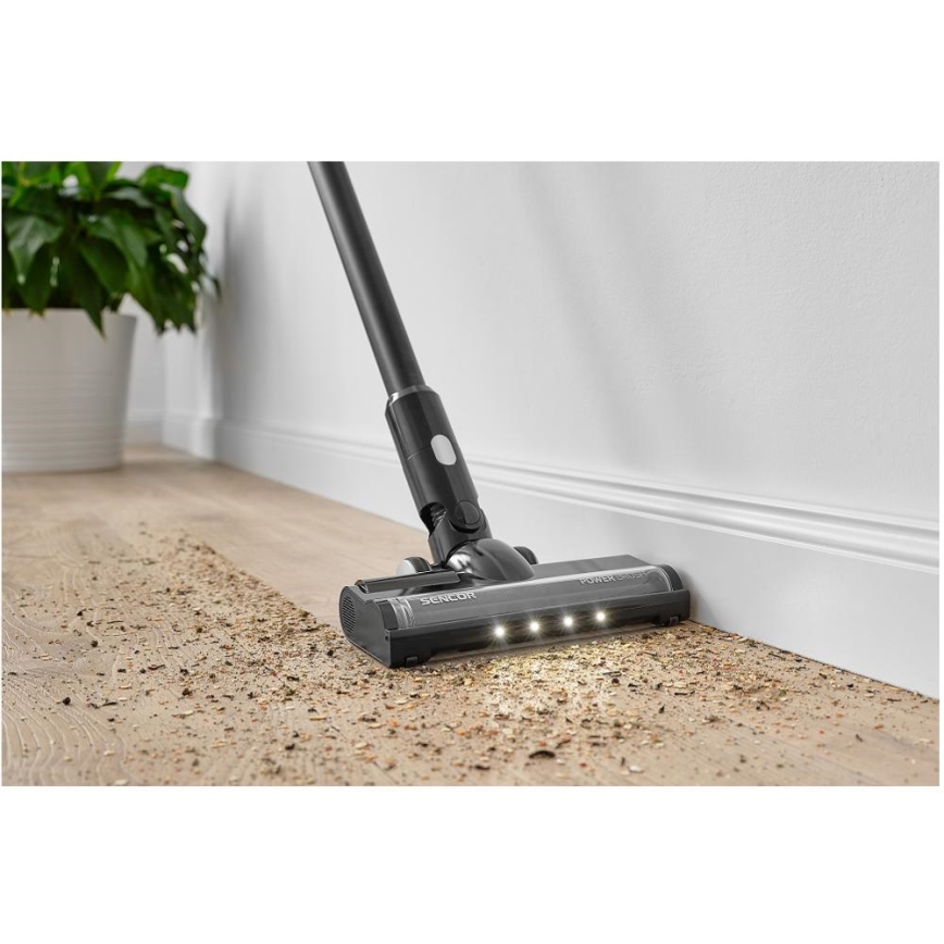 Sencor - Bezdrôtový tyčový vysávač 2v1 250W/2200 mAh čierna