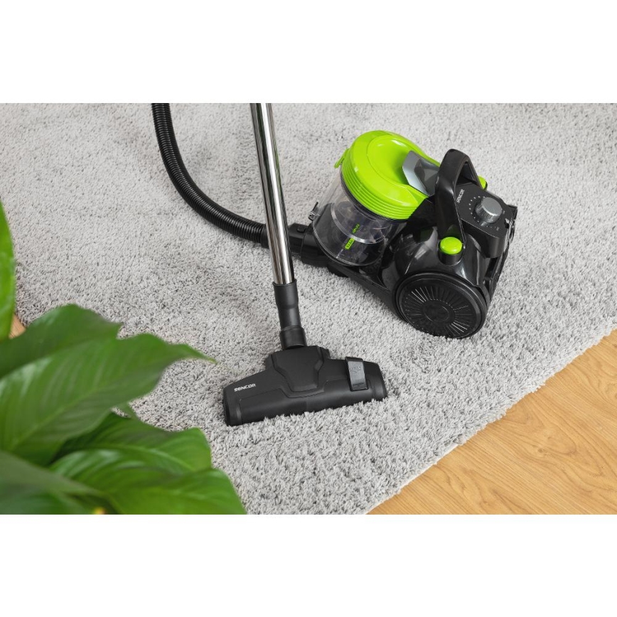 Sencor - Bezvreckový vysávač 2 l 700W/230V čierna/zelená
