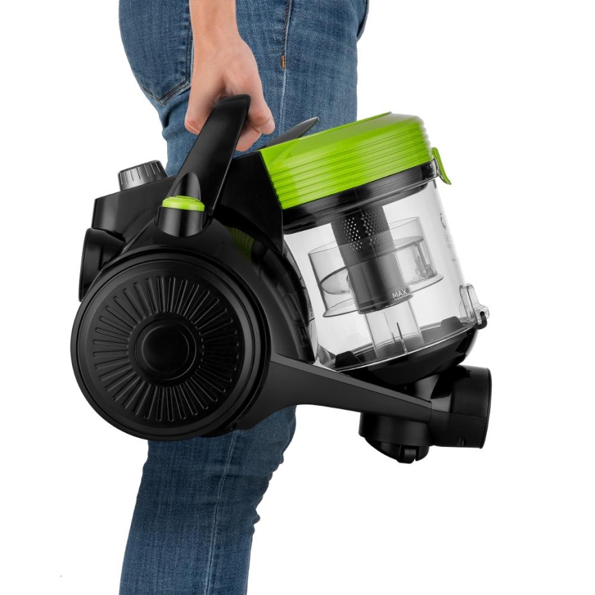 Sencor - Bezvreckový vysávač 2 l 700W/230V čierna/zelená