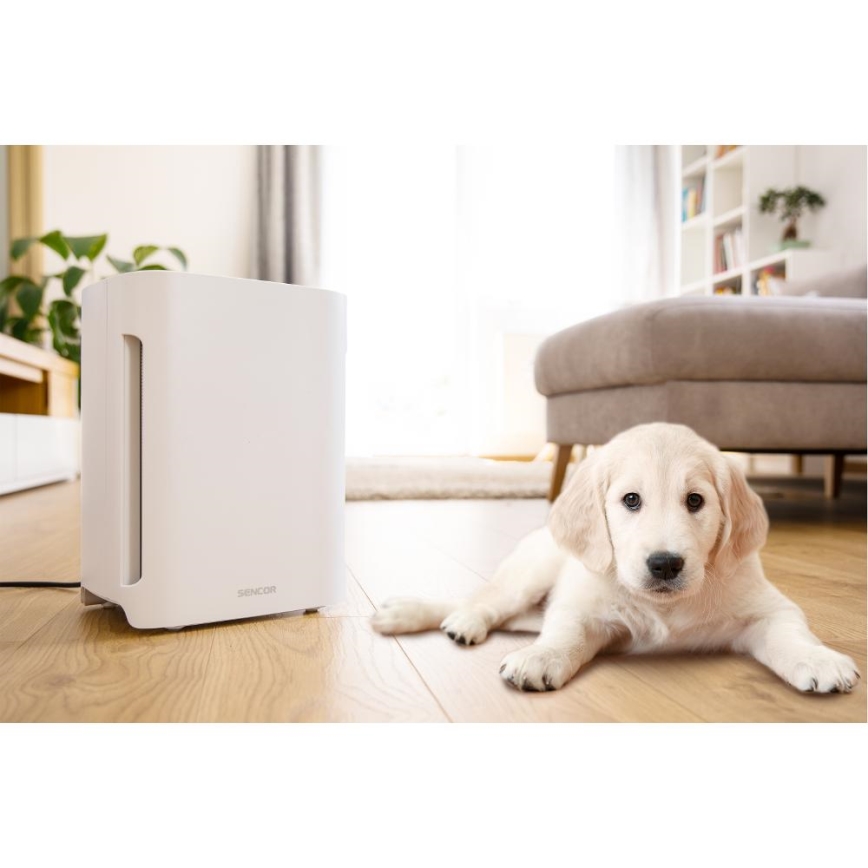 Sencor - Čistička vzduchu 60W/230V biela