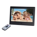 Sencor - Digitálny fotorámik 7 s reproduktorom 230V čierny + diaľkové ovládanie
