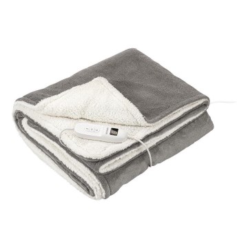 Sencor - Elektrická vyhrievacia deka 160W/230V 180x130 cm sivá