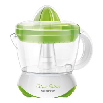 Sencor - Elektrický lis na citrusy 0,7 l 40W/230V biela/zelená