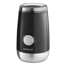 Sencor - Elektrický mlynček na zrnkovú kávu 60 g 150W/230V čierna/chróm