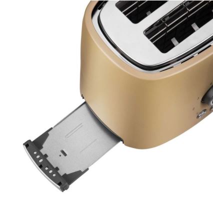 Sencor - Hriankovač s dvoma otvormi a mriežkou na opekanie 1000 W/230 V béžový