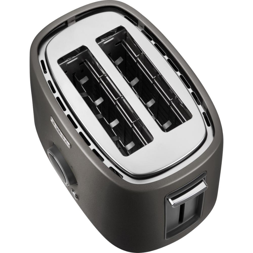 Sencor - Hriankovač s dvoma otvormi a ohrevným roštom 1000 W/230 V antracitový