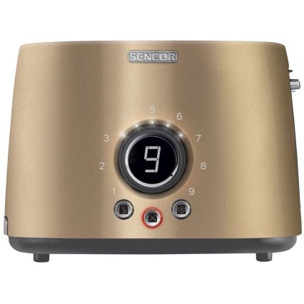 Sencor - Hriankovač s dvoma otvormi a rozpekačom 1000W/230V béžová