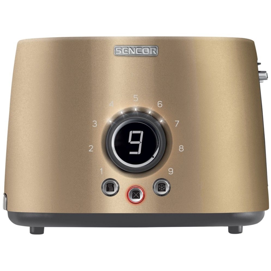 Sencor - Hriankovač s dvoma otvormi a rozpekačom 1000W/230V béžová