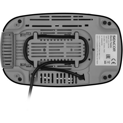 Sencor - Hriankovač s dvomi otvormi 750W/230V čierna