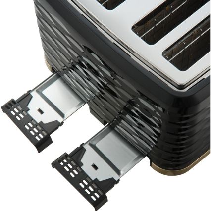 Sencor - Hriankovač so štyrmi otvormi 1600W/230V čierna/béžová