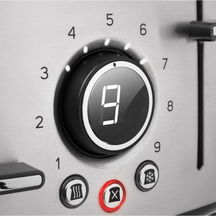 Sencor - Hriankovač so štyrmi otvormi 1600W/230V matný chróm