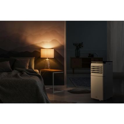 Sencor - Inteligentná mobilná klimatizácia 3 v 1 vrátane kompletného príslušenstva 1020 W/230 V 10 000 BTU Wi‑Fi, biela, s diaľkovým ovládaním