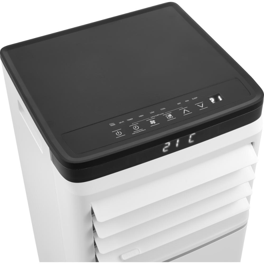 Sencor - Inteligentná mobilná klimatizácia 3 v 1 vrátane kompletného príslušenstva 1020 W/230 V 10 000 BTU Wi‑Fi, biela, s diaľkovým ovládaním