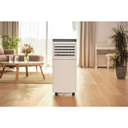 Sencor - Inteligentná mobilná klimatizácia 3 v 1 vrátane kompletného príslušenstva 760W/230V 7000 BTU Wi‑Fi biela + diaľkové ovládanie