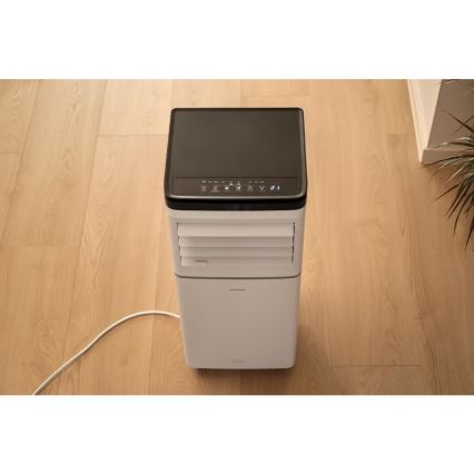 Sencor - Inteligentná mobilná klimatizácia 3 v 1 vrátane kompletného príslušenstva 760W/230V 7000 BTU Wi‑Fi biela + diaľkové ovládanie