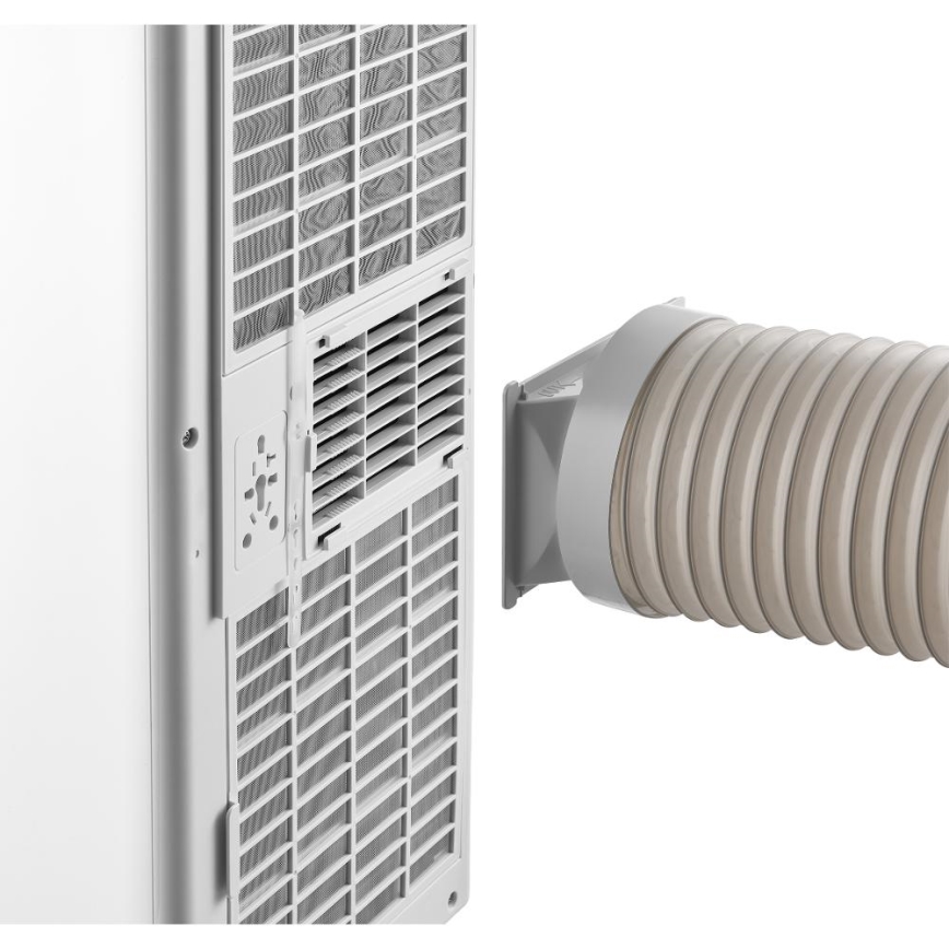 Sencor - Inteligentná mobilná klimatizácia 3 v 1 vrátane kompletného príslušenstva 760W/230V 7000 BTU Wi‑Fi biela + diaľkové ovládanie
