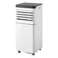 Sencor - Inteligentná mobilná klimatizácia 3 v 1 vrátane kompletného príslušenstva 760W/230V 7000 BTU Wi‑Fi biela + diaľkové ovládanie