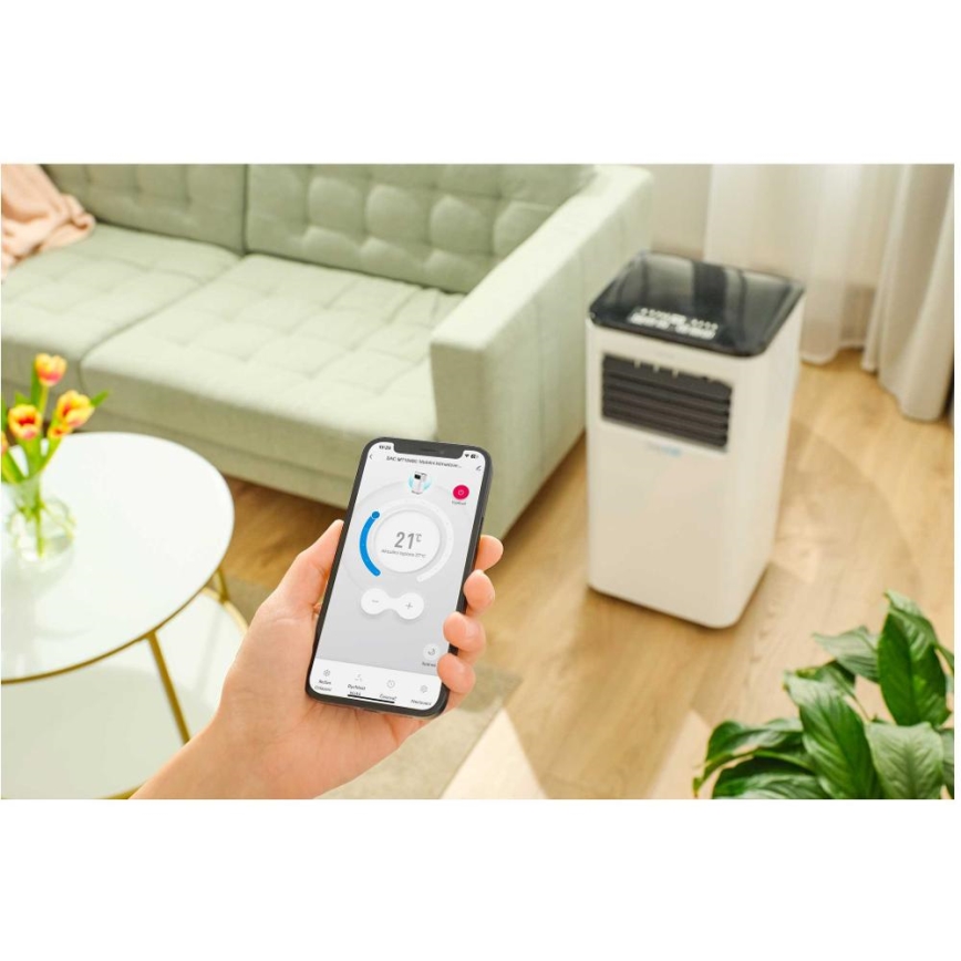 Sencor - Inteligentná mobilná klimatizácia 3v1 vrátane kompletného príslušenstva 1050W/230V 10000 BTU Wi-Fi + diaľkové ovládanie