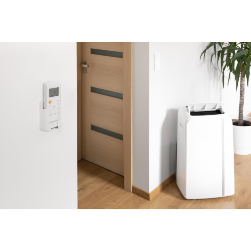 Sencor - Inteligentná mobilná klimatizácia 3v1 vrátane kompletného príslušenstva 1450W/230V 12000 BTU Wi-Fi biela + diaľkové ovládanie