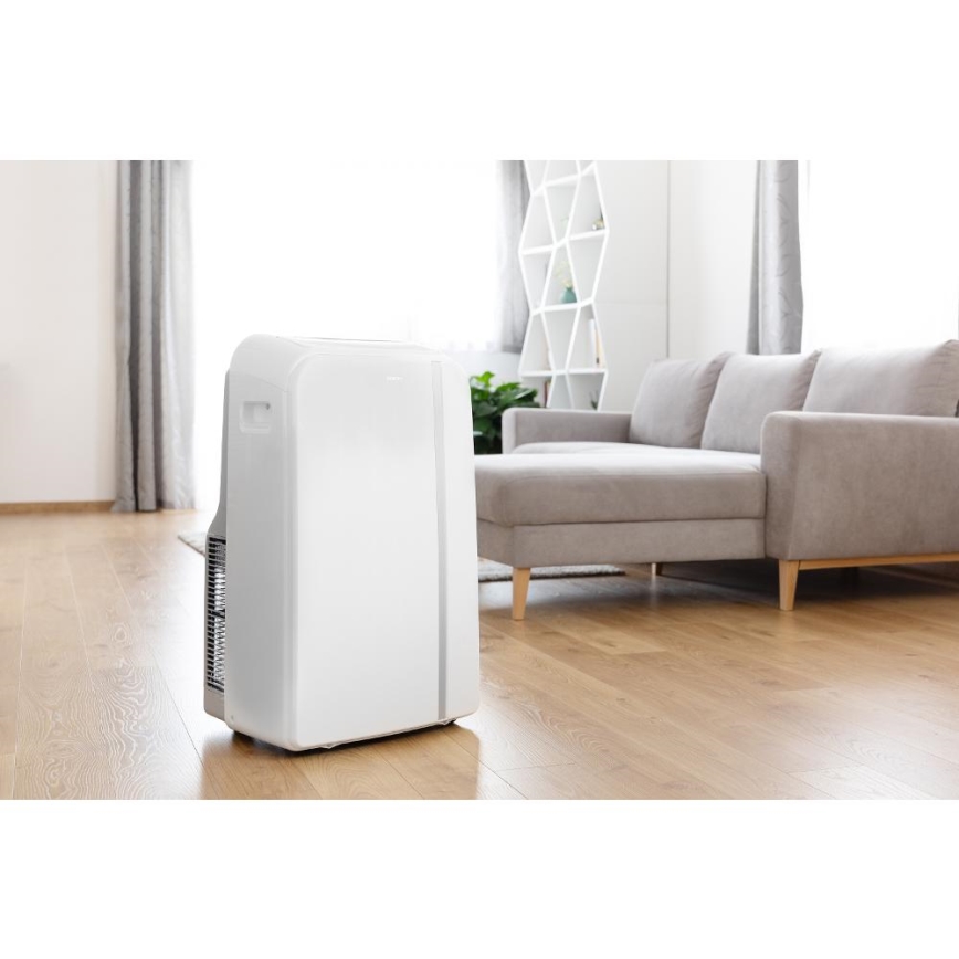 Sencor - Inteligentná mobilná klimatizácia 3v1 vrátane kompletného príslušenstva 1450W/230V 12000 BTU Wi-Fi biela + diaľkové ovládanie