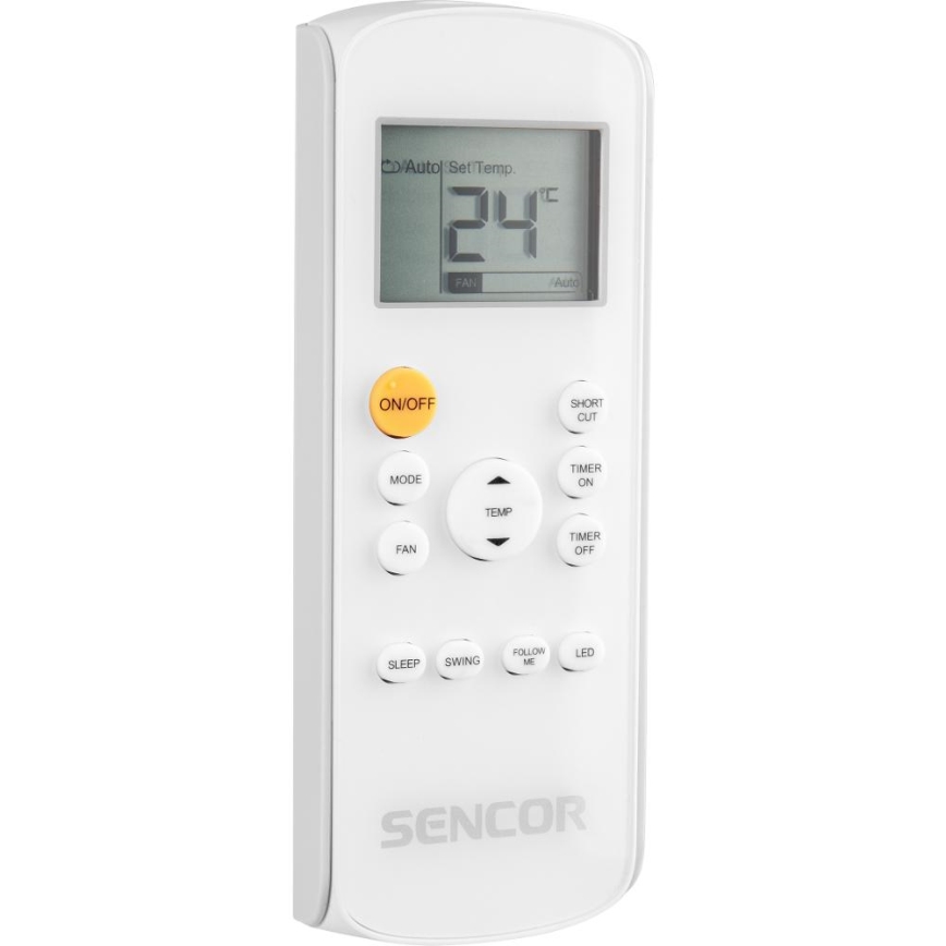 Sencor - Inteligentná mobilná klimatizácia 3v1 vrátane kompletného príslušenstva 1450W/230V 12000 BTU Wi-Fi biela + diaľkové ovládanie
