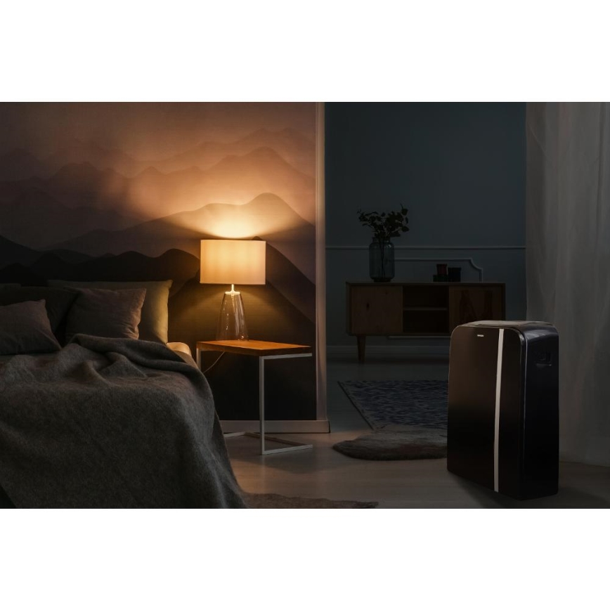 Sencor - Inteligentná mobilná klimatizácia 3v1 vrátane kompletného príslušenstva 1450W/230V 12000 BTU Wi-Fi čierna + diaľkové ovládanie
