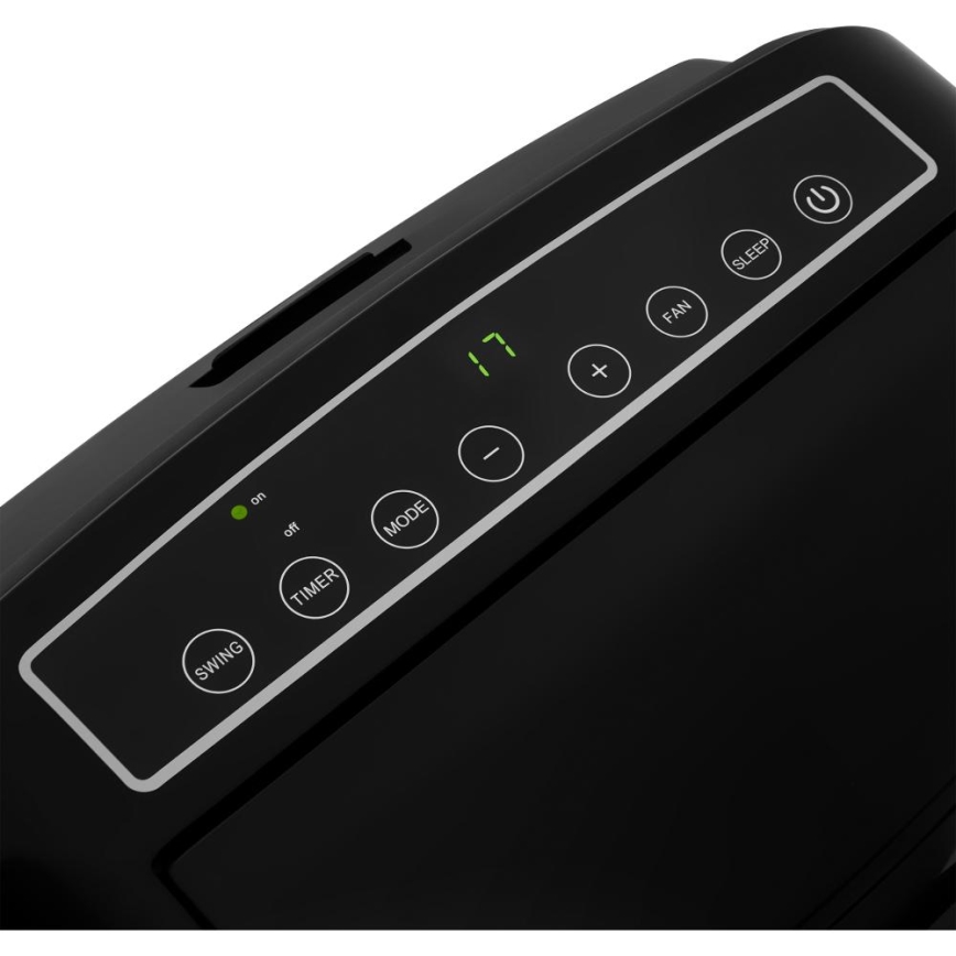 Sencor - Inteligentná mobilná klimatizácia 3v1 vrátane kompletného príslušenstva 1450W/230V 12000 BTU Wi-Fi čierna + diaľkové ovládanie