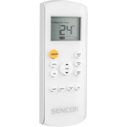 Sencor - Inteligentná mobilná klimatizácia 3v1 vrátane kompletného príslušenstva 1450W/230V 12000 BTU Wi-Fi čierna + diaľkové ovládanie