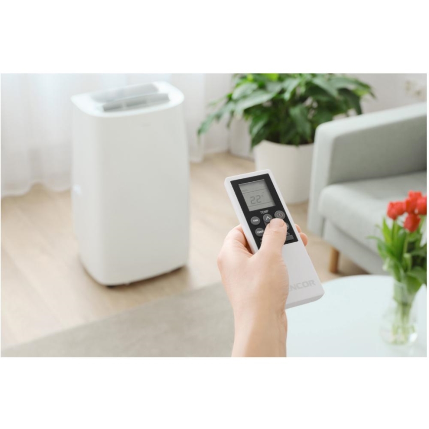 Sencor - Inteligentná mobilná klimatizácia 3v1 vrátane kompletného príslušenstva 1700W/230V 16000 BTU Wi-Fi + diaľkové ovládanie