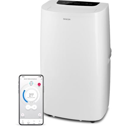 Sencor - Inteligentná mobilná klimatizácia 3v1 vrátane kompletného príslušenstva 1700W/230V 16000 BTU Wi-Fi + diaľkové ovládanie