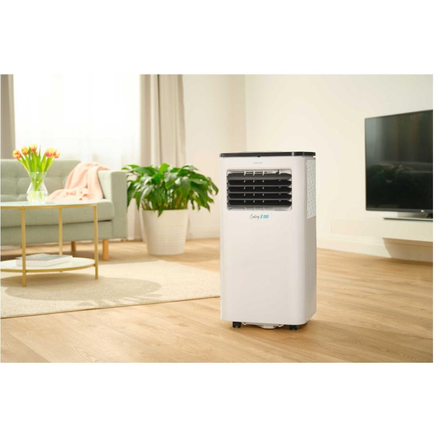 Sencor - Inteligentná mobilná klimatizácia 3v1 vrátane kompletného príslušenstva 805W/230V 8000 BTU Wi-Fi + diaľkové ovládanie