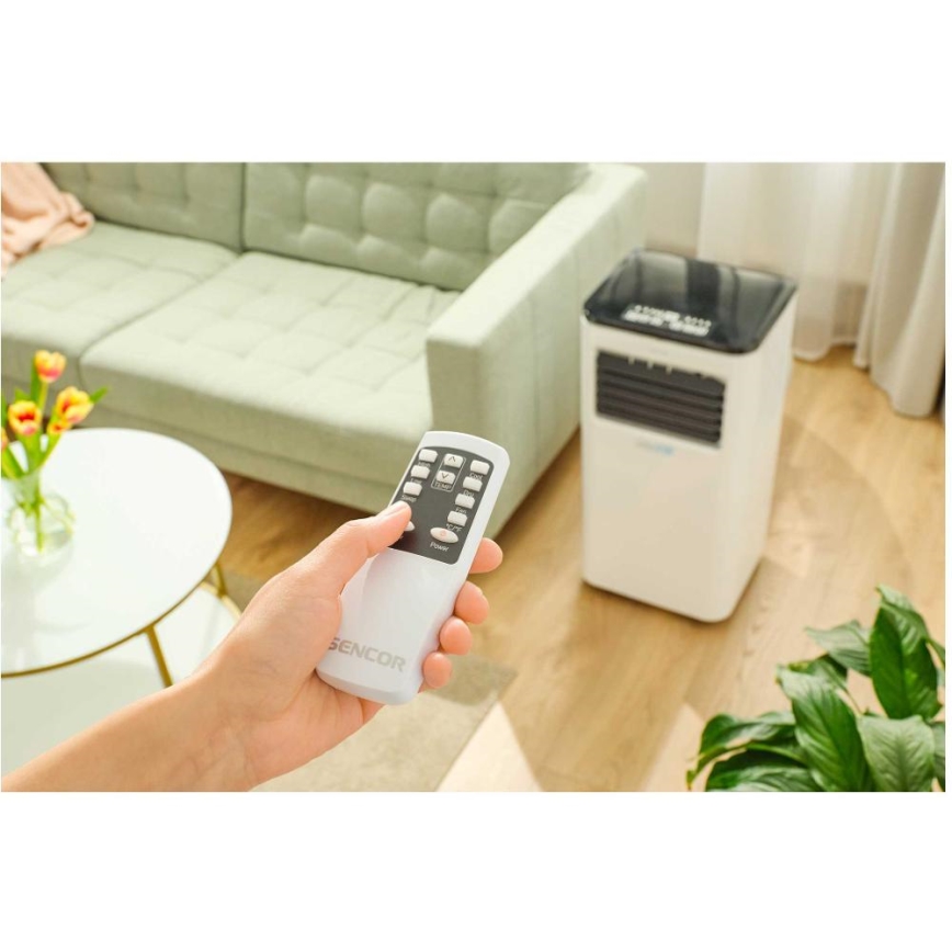 Sencor - Inteligentná mobilná klimatizácia 3v1 vrátane kompletného príslušenstva 805W/230V 8000 BTU Wi-Fi + diaľkové ovládanie