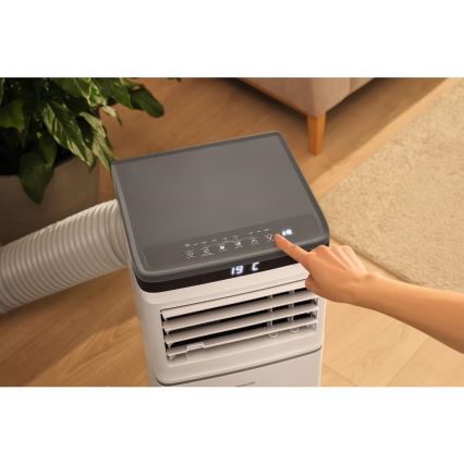 Sencor - Inteligentná mobilná klimatizácia 3v1 vrátane kompletného príslušenstva 815W/230V 8000 BTU Wi-Fi biela + diaľkové ovládanie