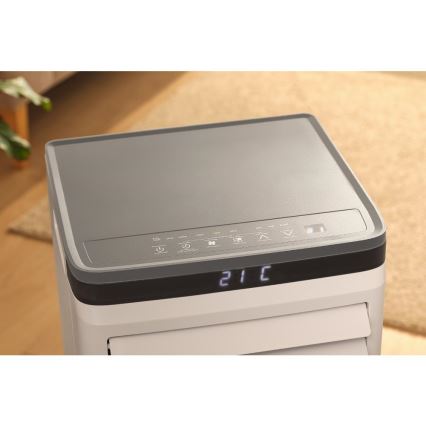 Sencor - Inteligentná mobilná klimatizácia 3v1 vrátane kompletného príslušenstva 815W/230V 8000 BTU Wi-Fi biela + diaľkové ovládanie