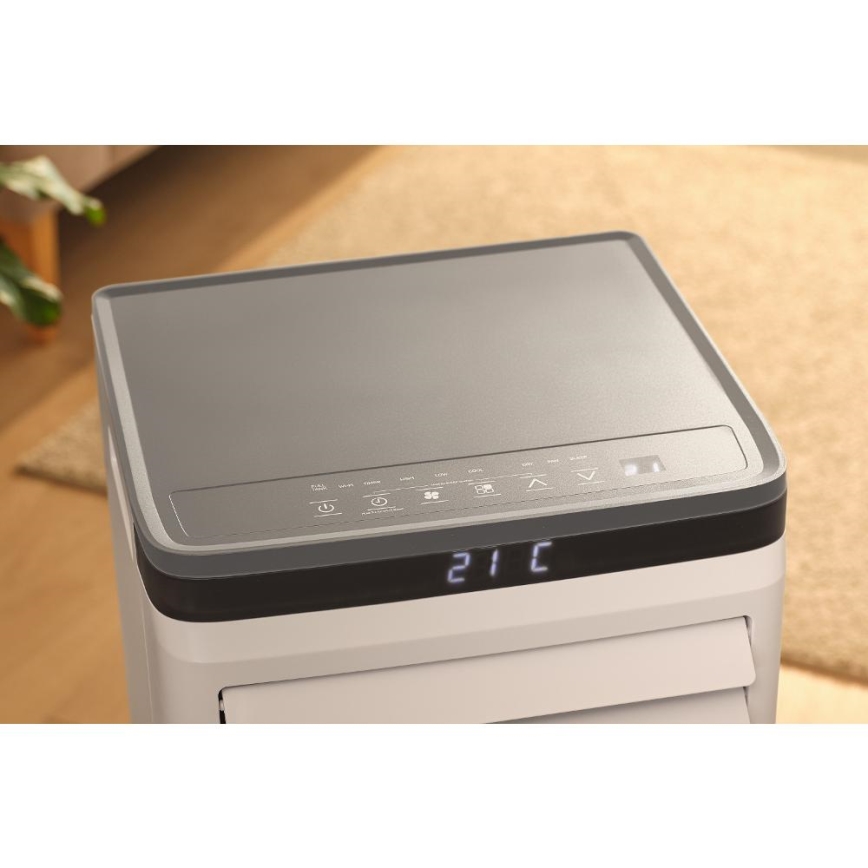 Sencor - Inteligentná mobilná klimatizácia 3v1 vrátane kompletného príslušenstva 815W/230V 8000 BTU Wi-Fi biela + diaľkové ovládanie