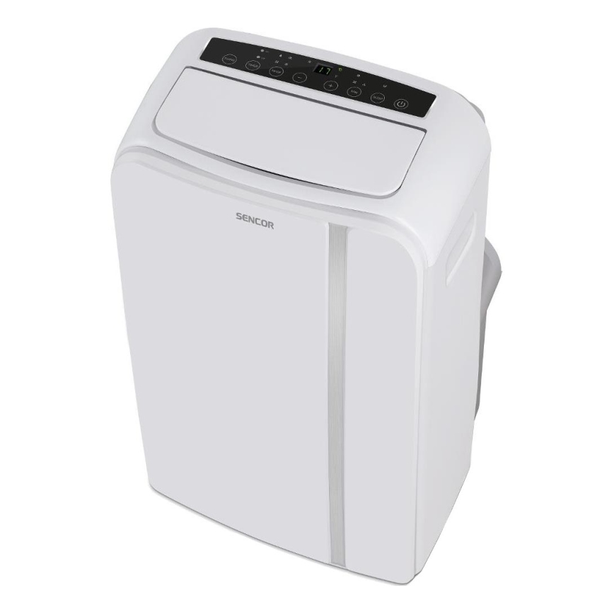 Sencor - Inteligentná mobilná klimatizácia 3v1 vrátane kompletného príslušenstva 1450W/230V 12000 BTU Wi-Fi biela + diaľkové ovládanie
