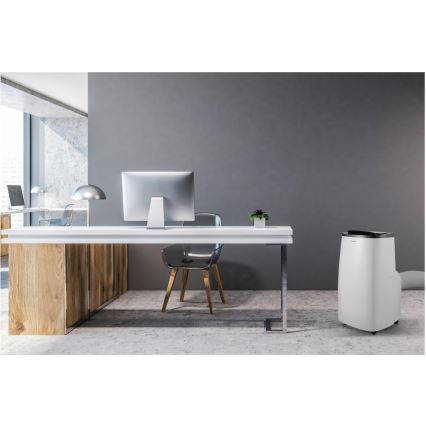 Sencor - Inteligentná mobilná klimatizácia 4 v 1 vrátane kompletného príslušenstva 1700 W/230 V 12 000 BTU Wi-Fi biela + diaľkové ovládanie