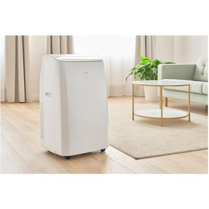 Sencor - Inteligentná prenosná klimatizácia 5 v 1 vrátane kompletného príslušenstva 733W/230V 9000 BTU Wi-Fi biela + diaľkové ovládanie