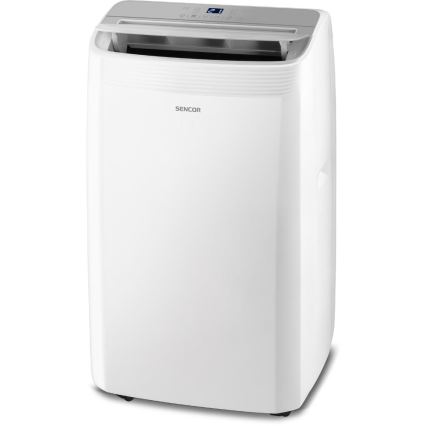 Sencor - Inteligentná prenosná klimatizácia 5 v 1 vrátane kompletného príslušenstva 733W/230V 9000 BTU Wi-Fi biela + diaľkové ovládanie