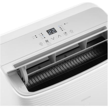Sencor - Inteligentná prenosná klimatizácia 5 v 1 vrátane kompletného príslušenstva 733W/230V 9000 BTU Wi-Fi biela + diaľkové ovládanie