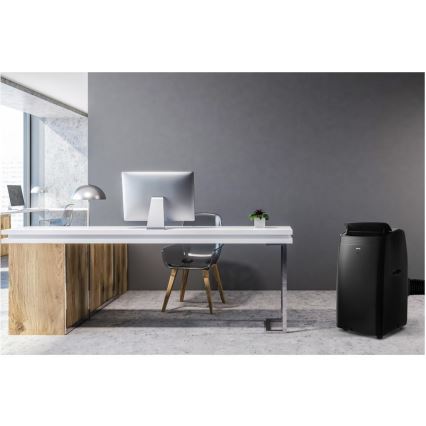 Sencor - Inteligentná mobilná klimatizácia vrátane kompletného príslušenstva 900W/230V 9000 BTU Wi-Fi čierna + diaľkové ovládanie