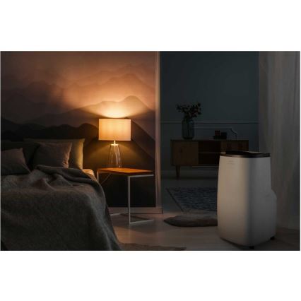Sencor - Inteligentná mobilná klimatizácia 4 v 1 vrátane kompletného príslušenstva 1750 W/230 V 18 000 BTU Wi-Fi biela + diaľkové ovládanie