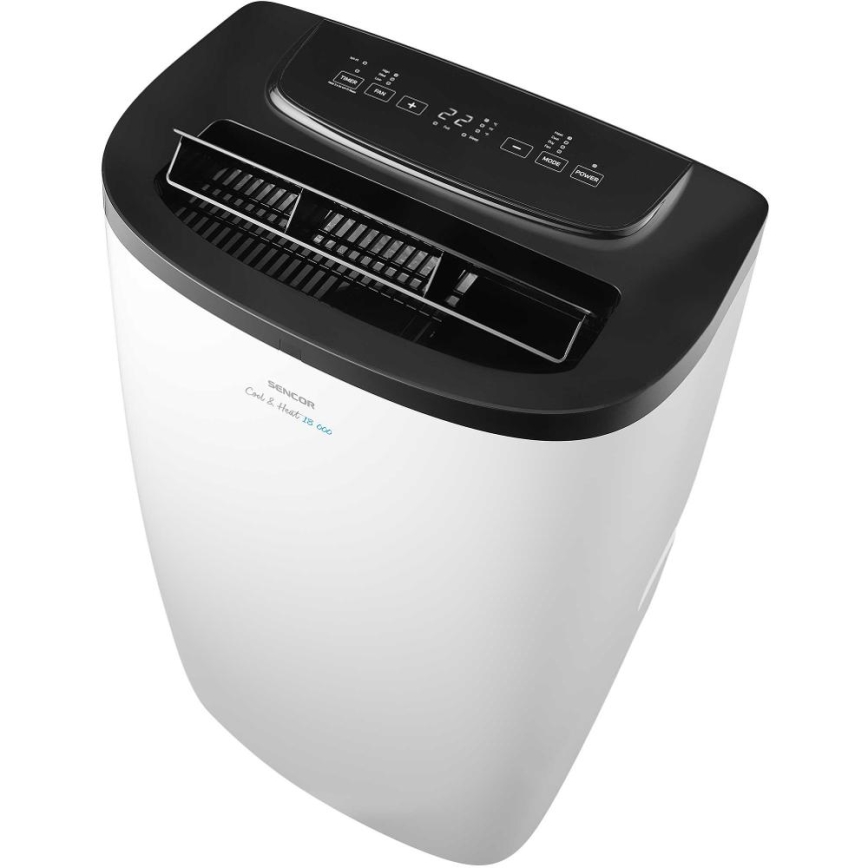 Sencor - Inteligentná mobilná klimatizácia 4 v 1 vrátane kompletného príslušenstva 1750 W/230 V 18 000 BTU Wi-Fi biela + diaľkové ovládanie