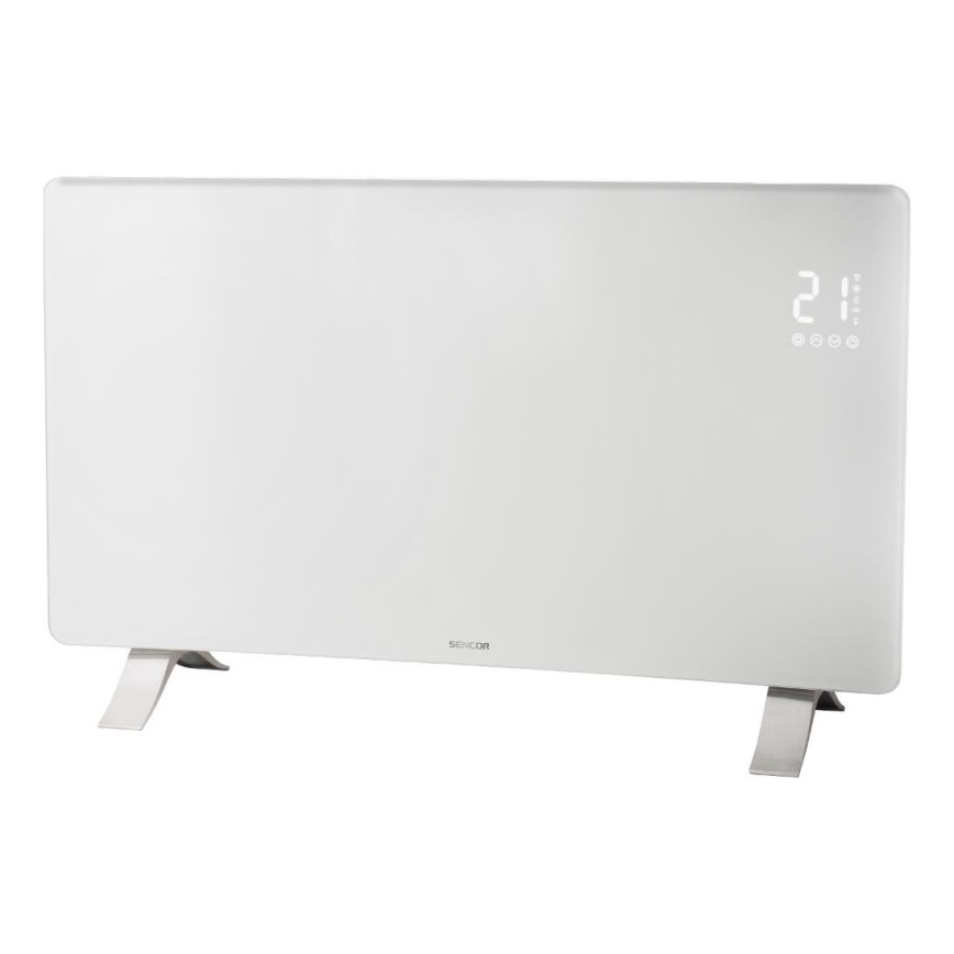 Sencor - Inteligentný elektrický priamotop/konvektor 1200/2400W/230V IP24 Wi-Fi biela