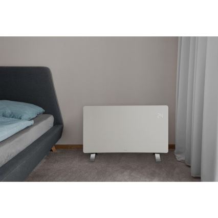 Sencor - Inteligentný elektrický priamotop/konvektor 1200/2400W/230V IP24 Wi-Fi biela