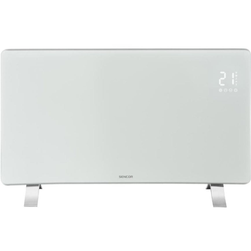 Sencor - Inteligentný elektrický priamotop/konvektor 1200/2400W/230V IP24 Wi-Fi biela