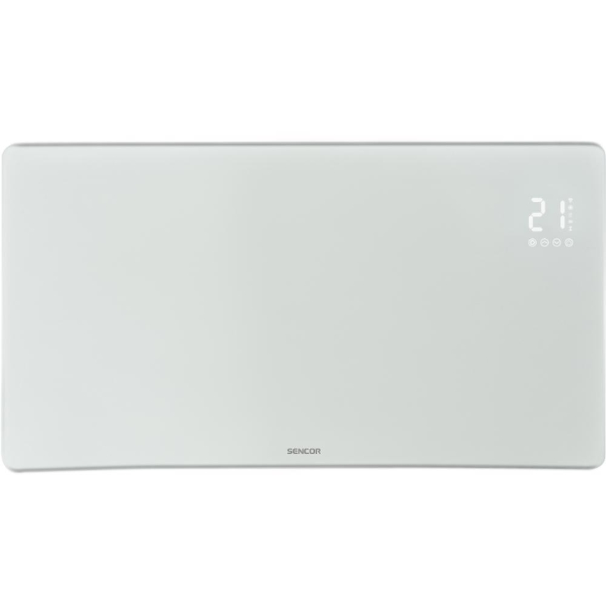 Sencor - Inteligentný elektrický priamotop/konvektor 1200/2400W/230V IP24 Wi-Fi biela