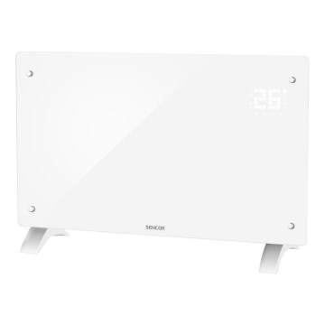 Sencor - Inteligentný elektrický priamotop/konvektor 2000W/230V IP24 Wi-Fi biela + diaľkové ovládanie