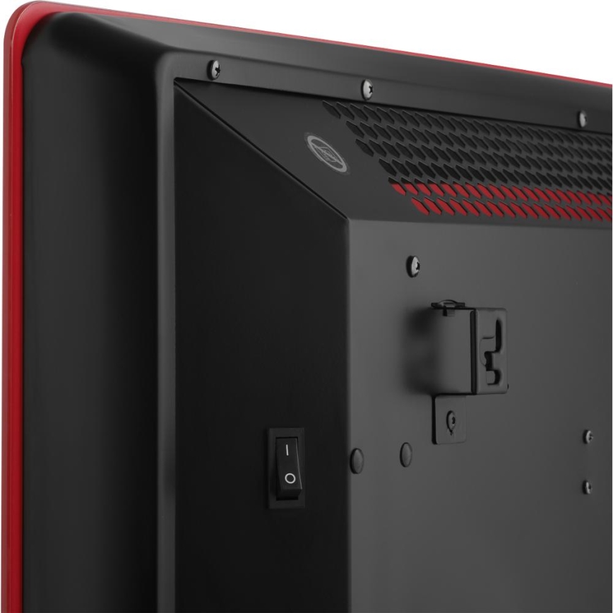 Sencor - Inteligentný elektrický priamy ohrievač/konvektor 1200/2400 W, 230 V, IP24, Wi‑Fi, červený